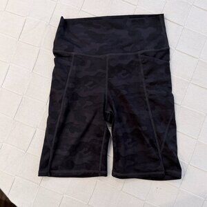 Senita Biker Shorts (8 in. inseam) - Black Camo - Small